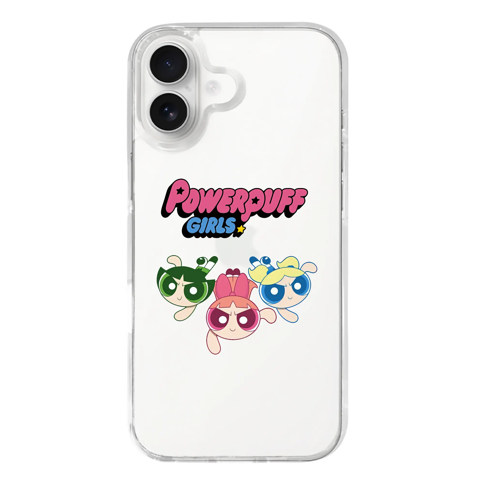 パワパフガールズ グッズ ブロッサム - iPhone 17シリーズ 透明スマホケース – 薄型・耐衝撃・精密フィット保護カバー